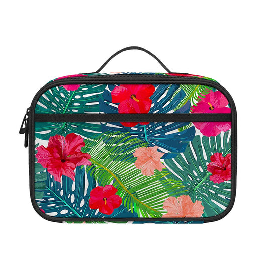 Colorful Hawaii Floral Pattern Print Portable Lunch Bag
