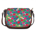 Colorful Hawaii Floral Pattern Print Saddle Bag