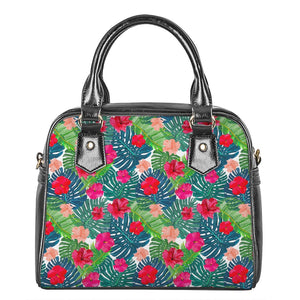 Colorful Hawaii Floral Pattern Print Shoulder Handbag