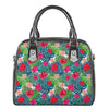 Colorful Hawaii Floral Pattern Print Shoulder Handbag