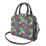 Colorful Hawaii Floral Pattern Print Shoulder Handbag