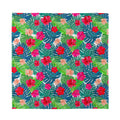 Colorful Hawaii Floral Pattern Print Silk Bandana