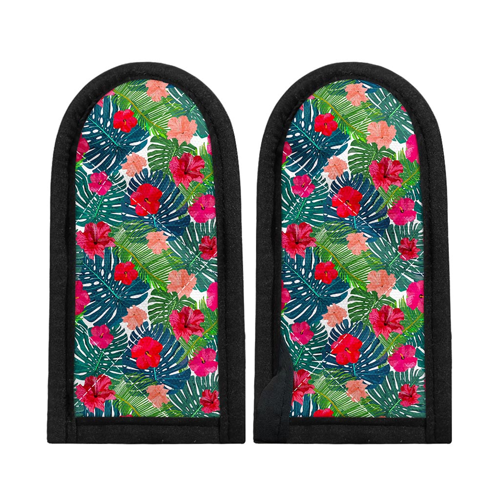 Colorful Hawaii Floral Pattern Print Skillet Handle Cover