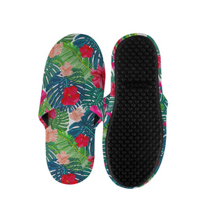 Colorful Hawaii Floral Pattern Print Slippers