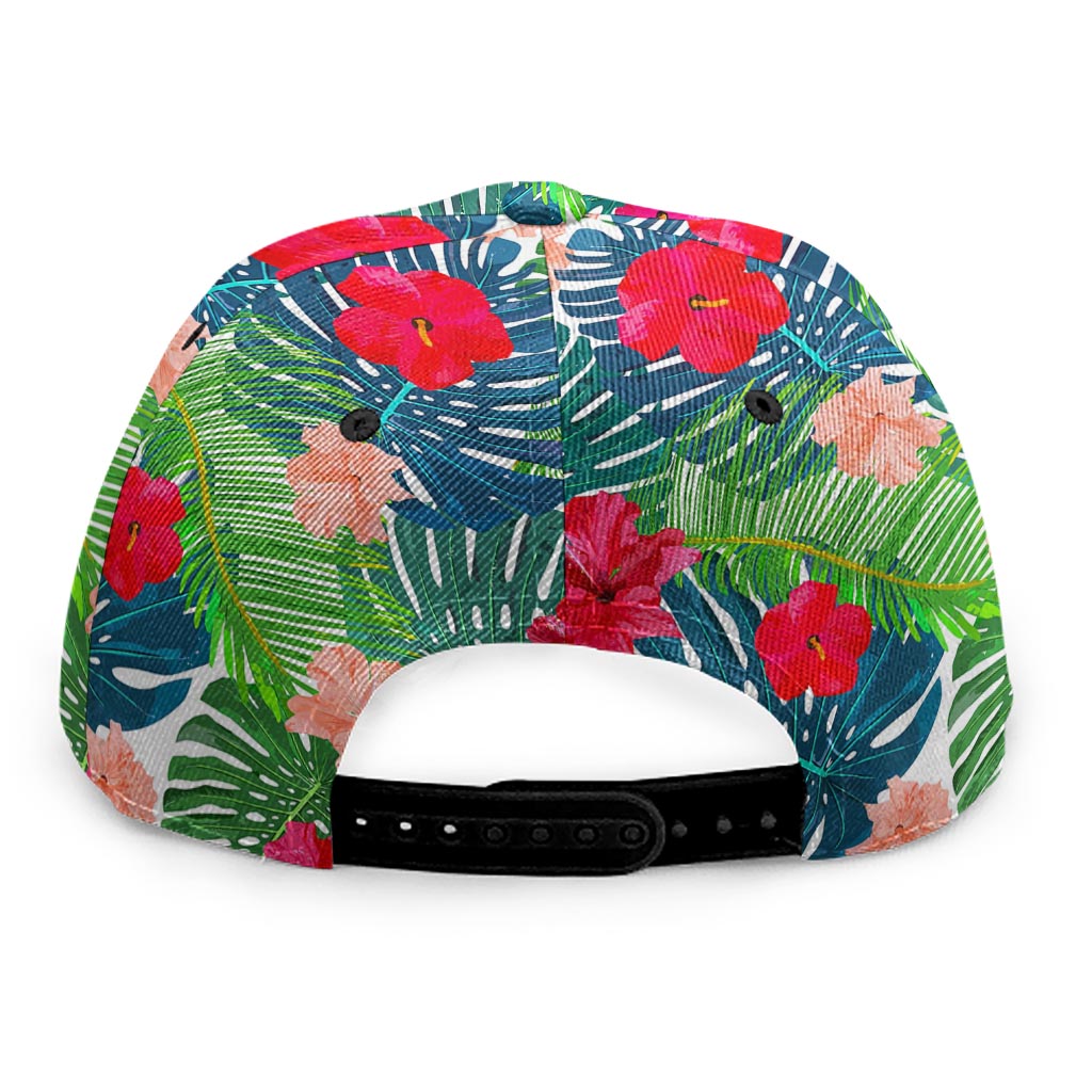 Colorful Hawaii Floral Pattern Print Snapback Cap
