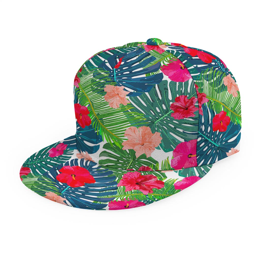 Colorful Hawaii Floral Pattern Print Snapback Cap