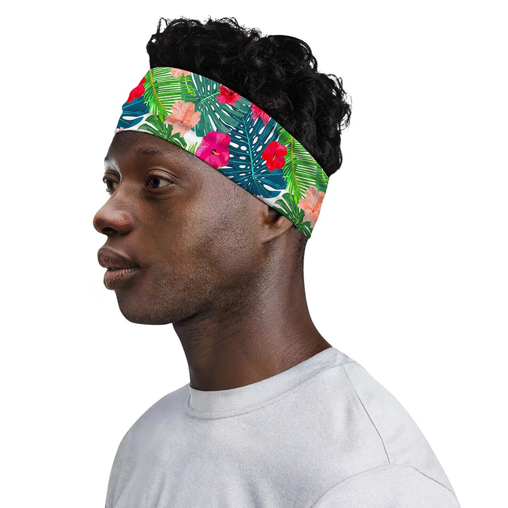 Colorful Hawaii Floral Pattern Print Sports Headband