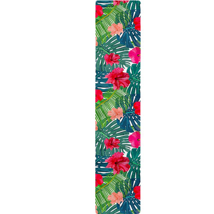 Colorful Hawaii Floral Pattern Print Table Runner