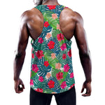 Colorful Hawaii Floral Pattern Print Training Tank Top