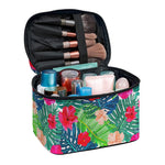 Colorful Hawaii Floral Pattern Print Travel Makeup Bag