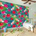 Colorful Hawaii Floral Pattern Print Wall Sticker