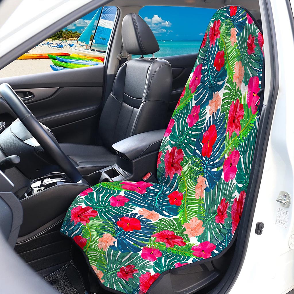 Colorful Hawaii Floral Pattern Print Waterproof Car Seat Cover
