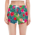 Colorful Hawaii Floral Pattern Print Women's Split Running Shorts