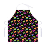 Colorful Heart Pattern Print Adjustable Apron