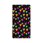 Colorful Heart Pattern Print Baby Crib Sheet