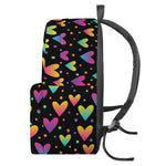 Colorful Heart Pattern Print Backpack