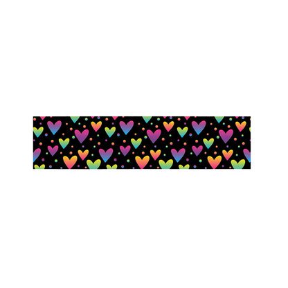 Colorful Heart Pattern Print Bed Runner