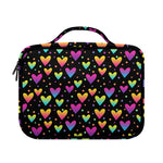 Colorful Heart Pattern Print Briefcase Bible Bag