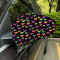 Colorful Heart Pattern Print Car Side Mirror Covers
