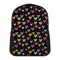 Colorful Heart Pattern Print Casual Backpack