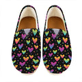 Colorful Heart Pattern Print Casual Shoes