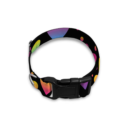 Colorful Heart Pattern Print Dog Collar