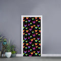 Colorful Heart Pattern Print Door Sticker