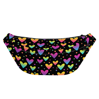 Colorful Heart Pattern Print Fanny Pack