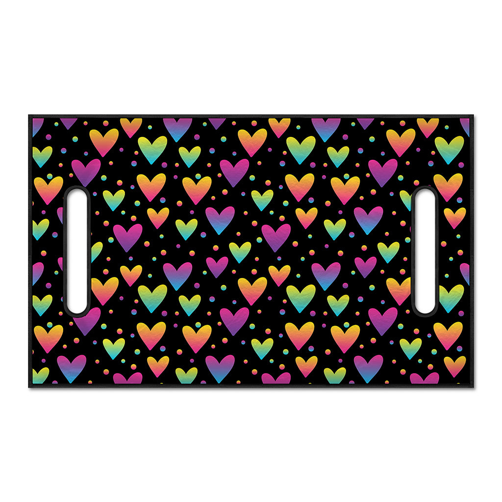 Colorful Heart Pattern Print Golf Cart Seat Cover
