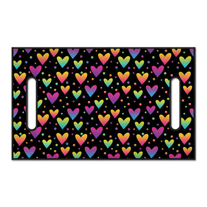 Colorful Heart Pattern Print Golf Cart Seat Cover