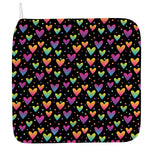 Colorful Heart Pattern Print Hand Towel