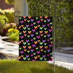 Colorful Heart Pattern Print House Flag