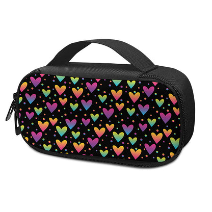 Colorful Heart Pattern Print Insulin Cooler Travel Case