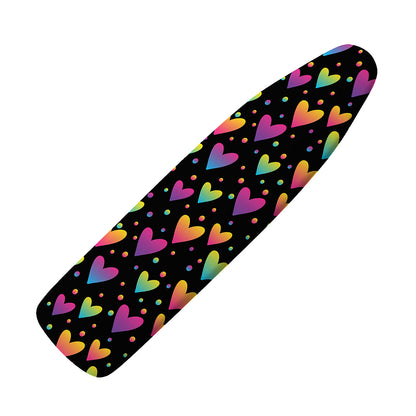 Colorful Heart Pattern Print Ironing Board Cover