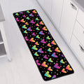 Colorful Heart Pattern Print Long Kitchen Mat