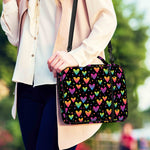 Colorful Heart Pattern Print Shoulder Strap Bible Bag