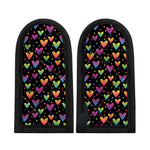 Colorful Heart Pattern Print Skillet Handle Cover