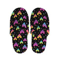 Colorful Heart Pattern Print Slippers