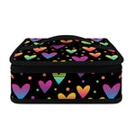Colorful Heart Pattern Print Small Lunch Bag