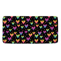 Colorful Heart Pattern Print Towel