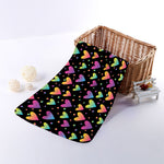 Colorful Heart Pattern Print Towel