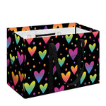 Colorful Heart Pattern Print Utility Tote Bag