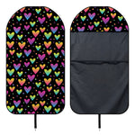Colorful Heart Pattern Print Waterproof Car Seat Cover