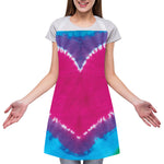 Colorful Heart Tie Dye Print Adjustable Apron