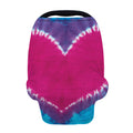 Colorful Heart Tie Dye Print Baby Seat Cover