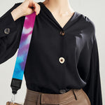 Colorful Heart Tie Dye Print Bag Strap