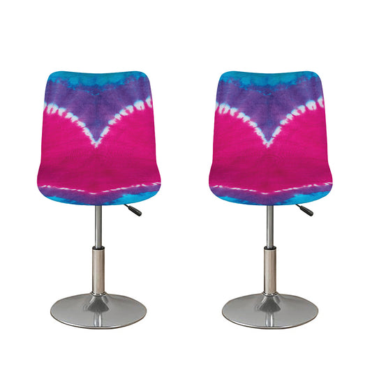 Colorful Heart Tie Dye Print Bar Stool Covers