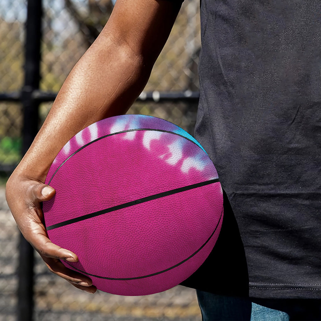 Colorful Heart Tie Dye Print Basketball