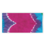 Colorful Heart Tie Dye Print Beach Towel