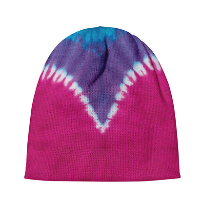 Colorful Heart Tie Dye Print Beanie